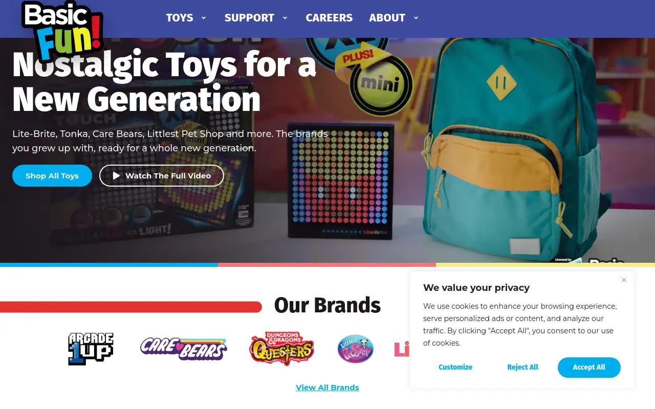 Screenshot of basicfun.com