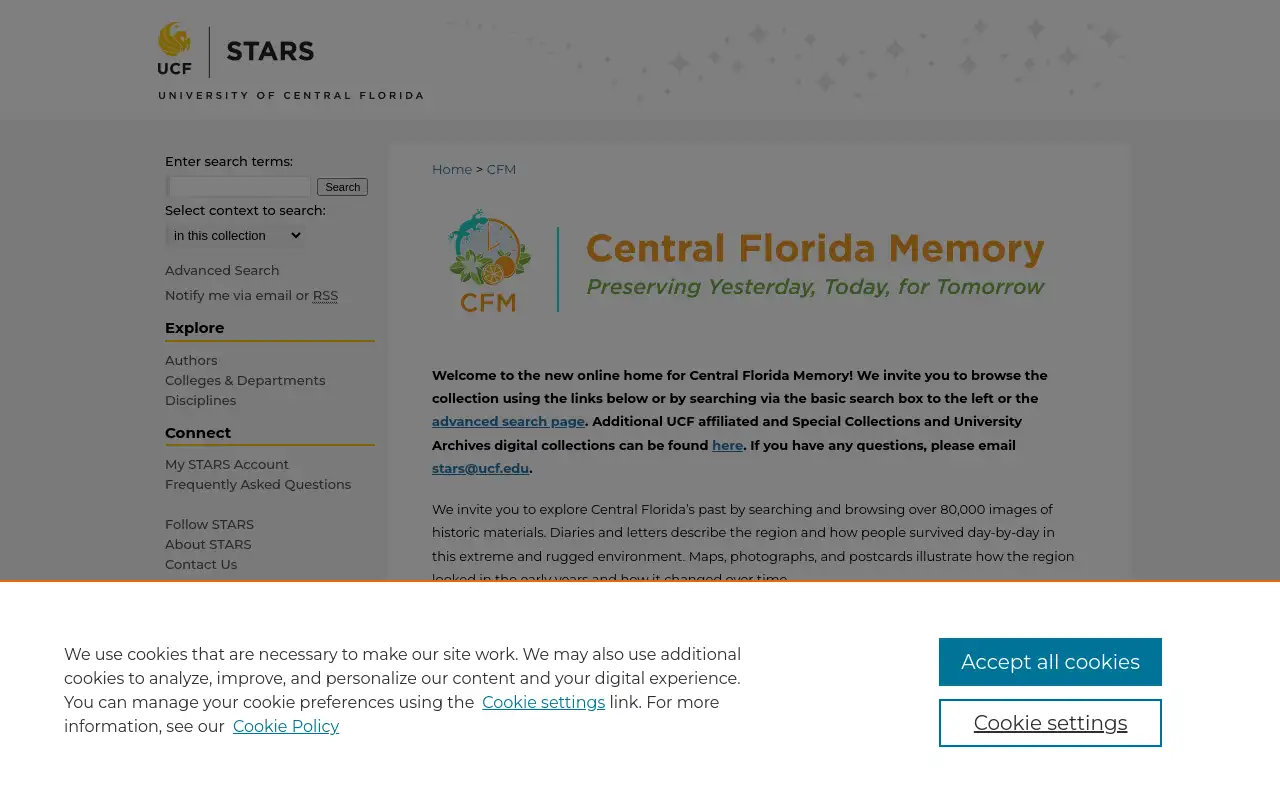 Screenshot of cfmemory.org