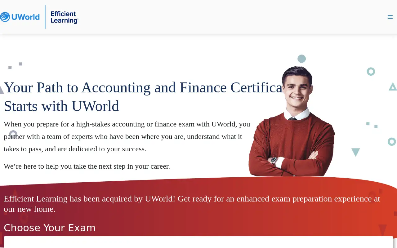 Screenshot of efficientlearning.com