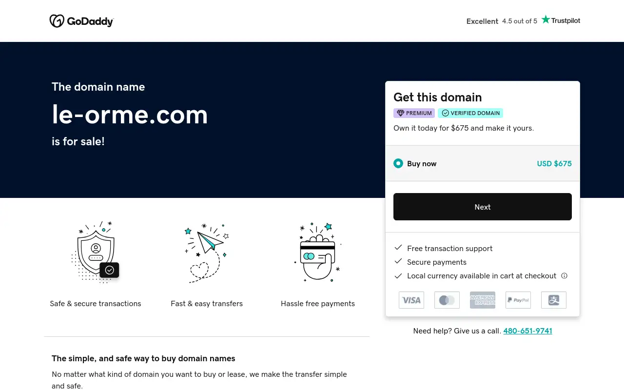 Screenshot of le-orme.com