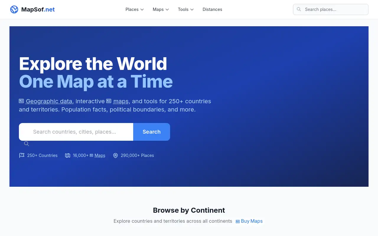 Screenshot of mapsof.net
