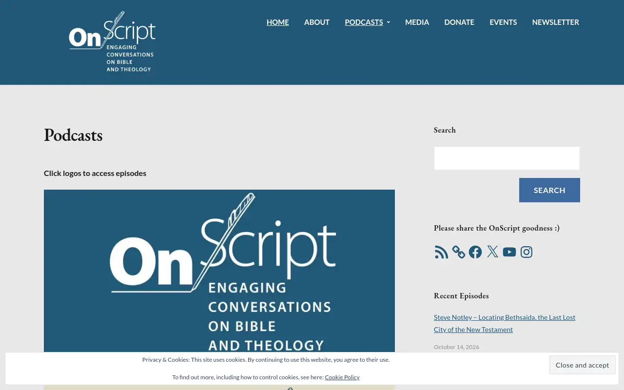 Screenshot of onscript.study