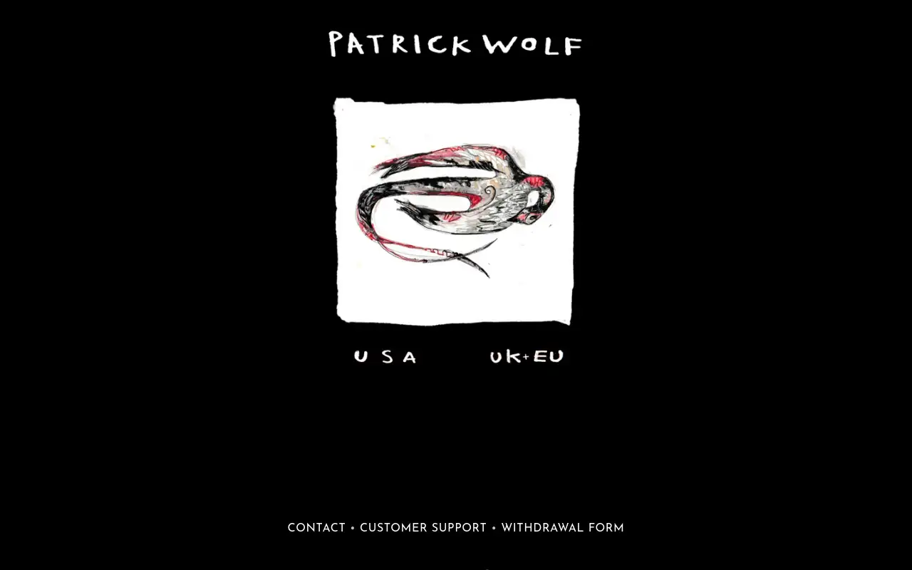 Screenshot of patrickwolf.com