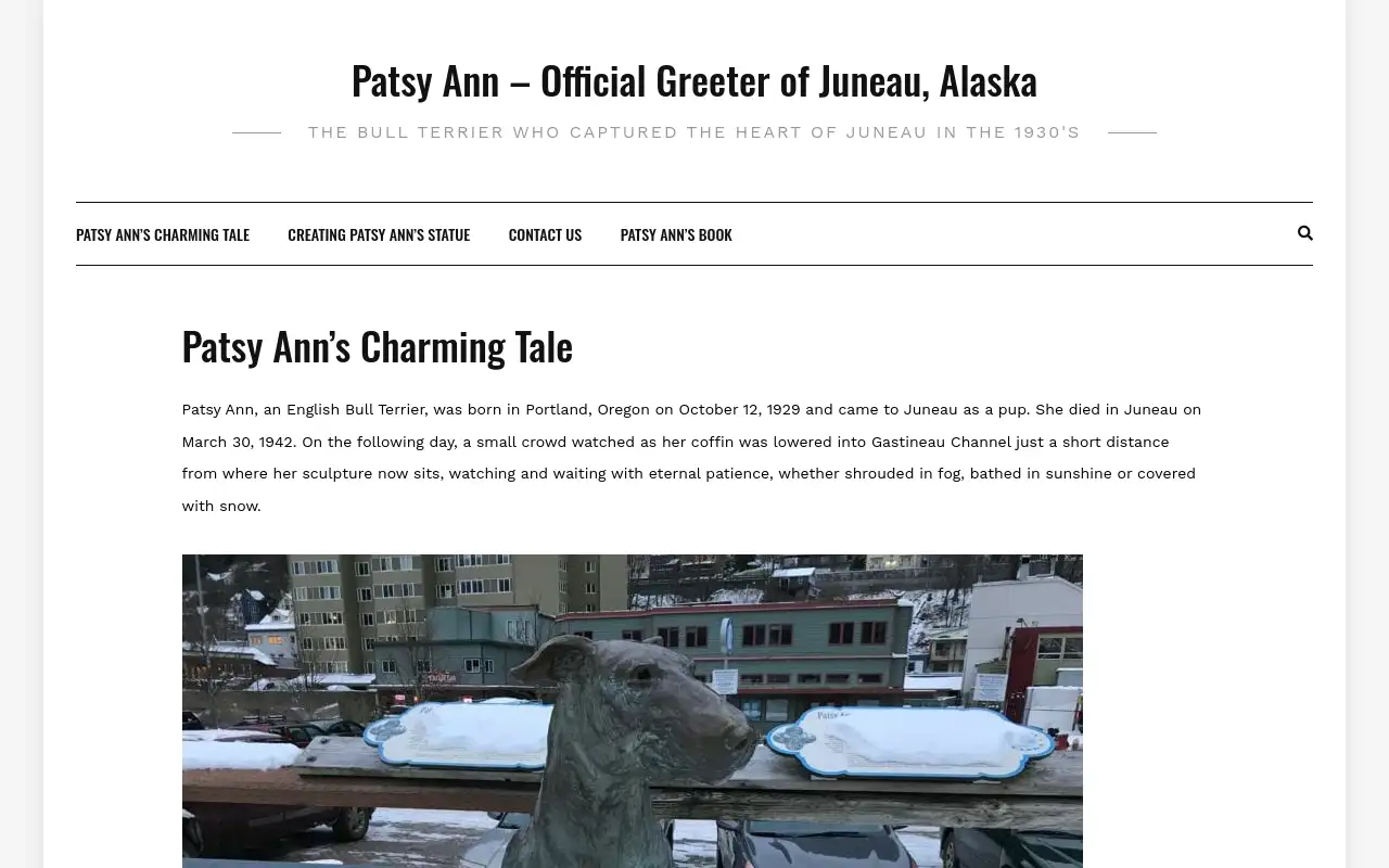 Screenshot of patsyann.com