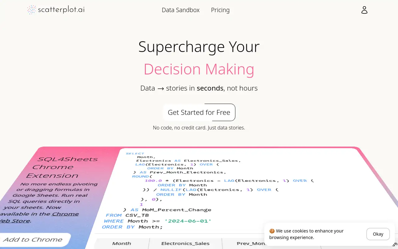 Screenshot of scatterplot.ai