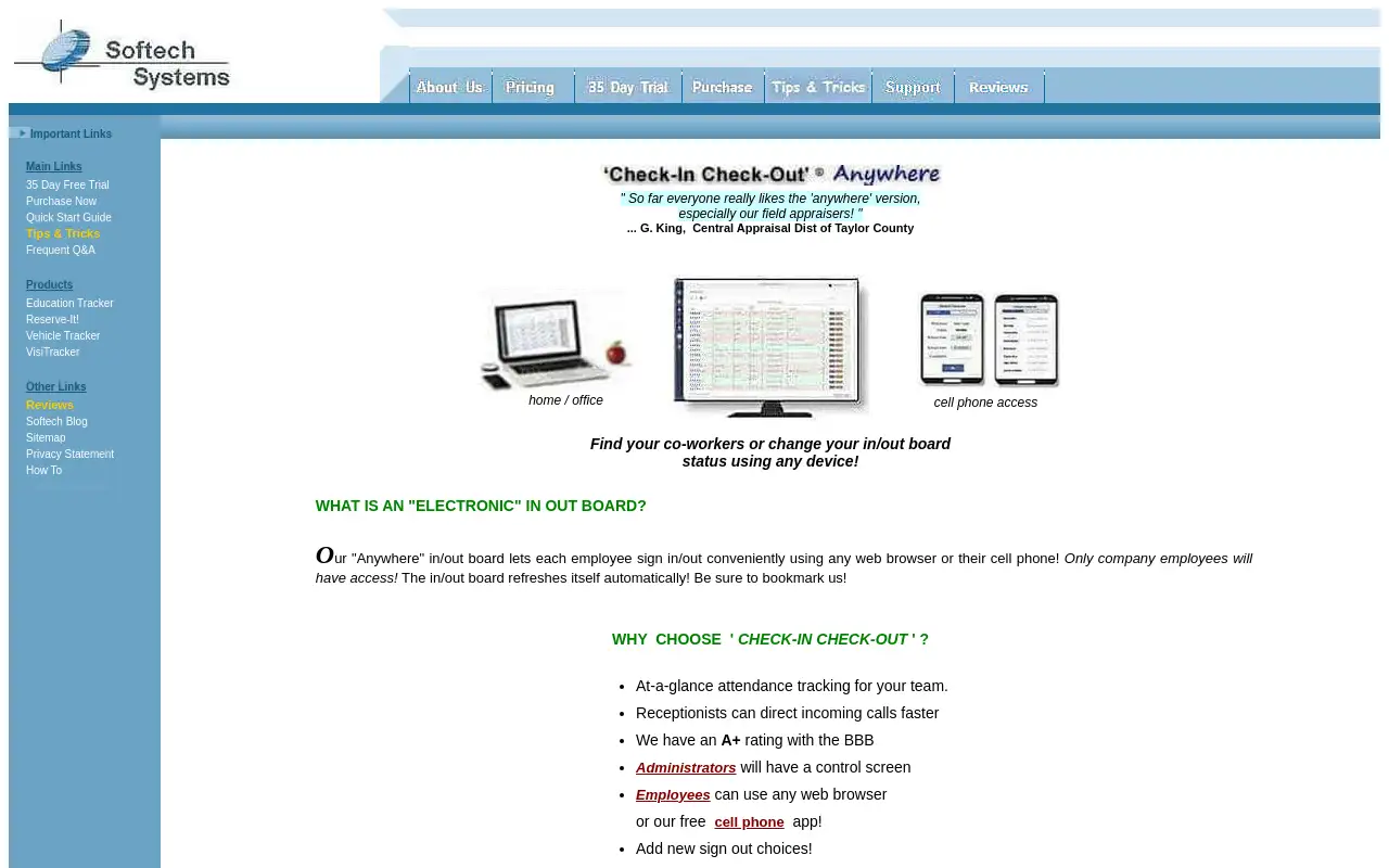 Screenshot of softechsystems.com