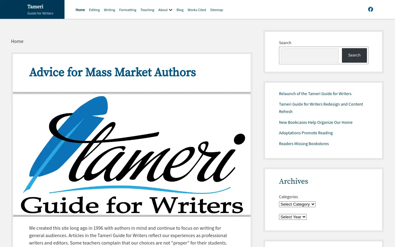 Screenshot of tameri.com