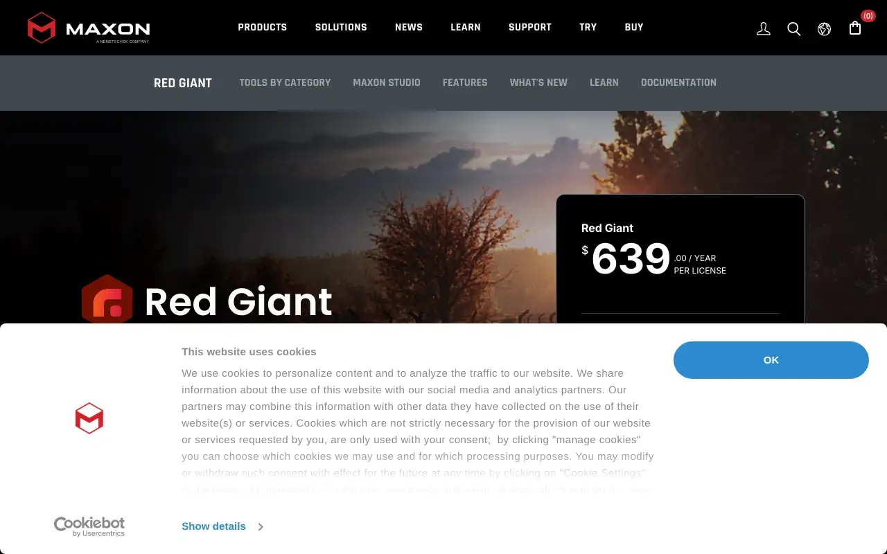 Screenshot of trapcode.com
